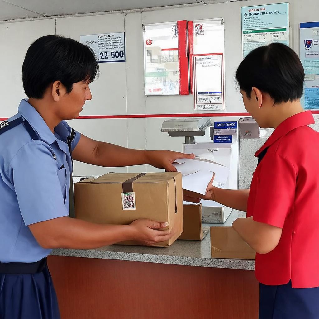 Hình ảnh minh họa dịch vụ gửi nhận bưu phẩm tại bưu điện