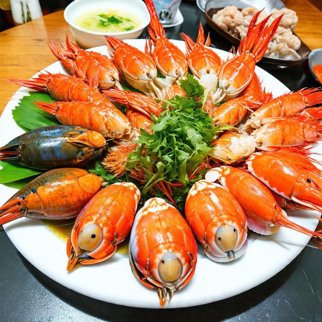 Đĩa hải sản tươi ngon đặc trưng tại Quán nhậu Biển Đông Âu Cơ