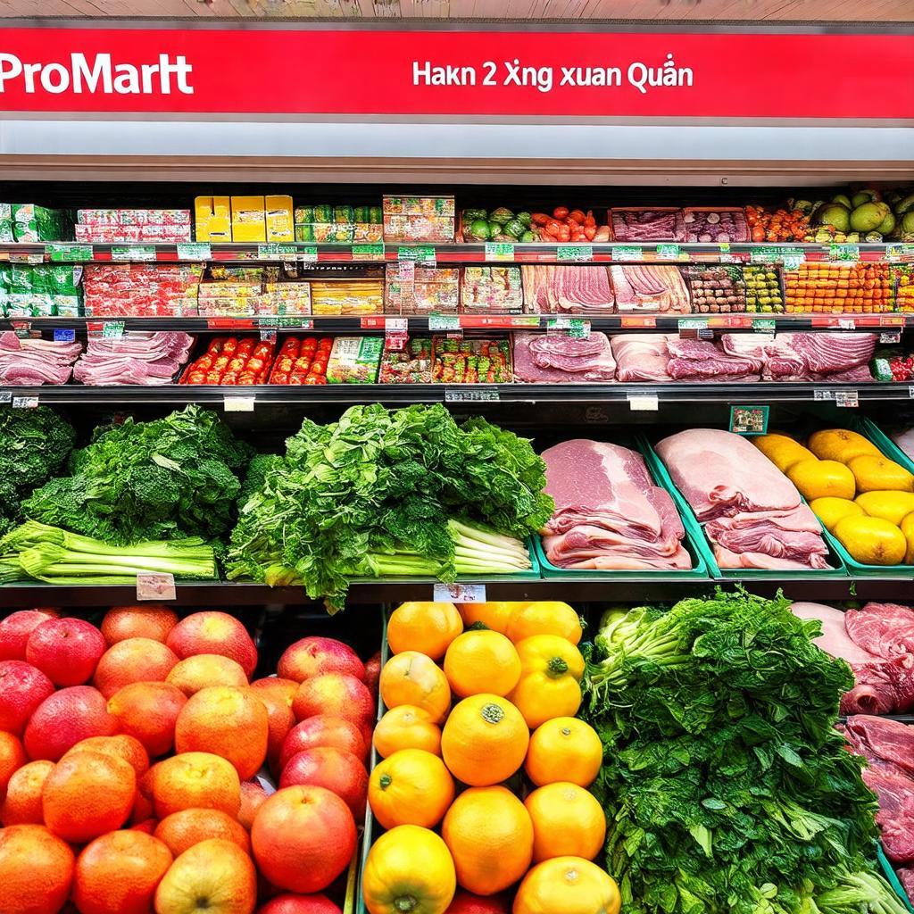 Quầy hàng tươi sống chất lượng tại HaproMart 2 Ngô Xuân Quảng