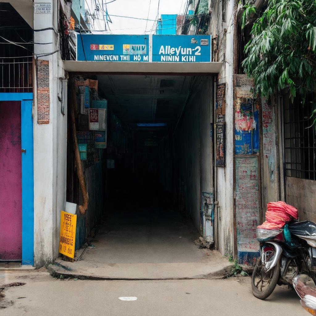 Lối vào hẻm 402 Nguyễn Thị Minh Khai yên bình giữa lòng Quận 3