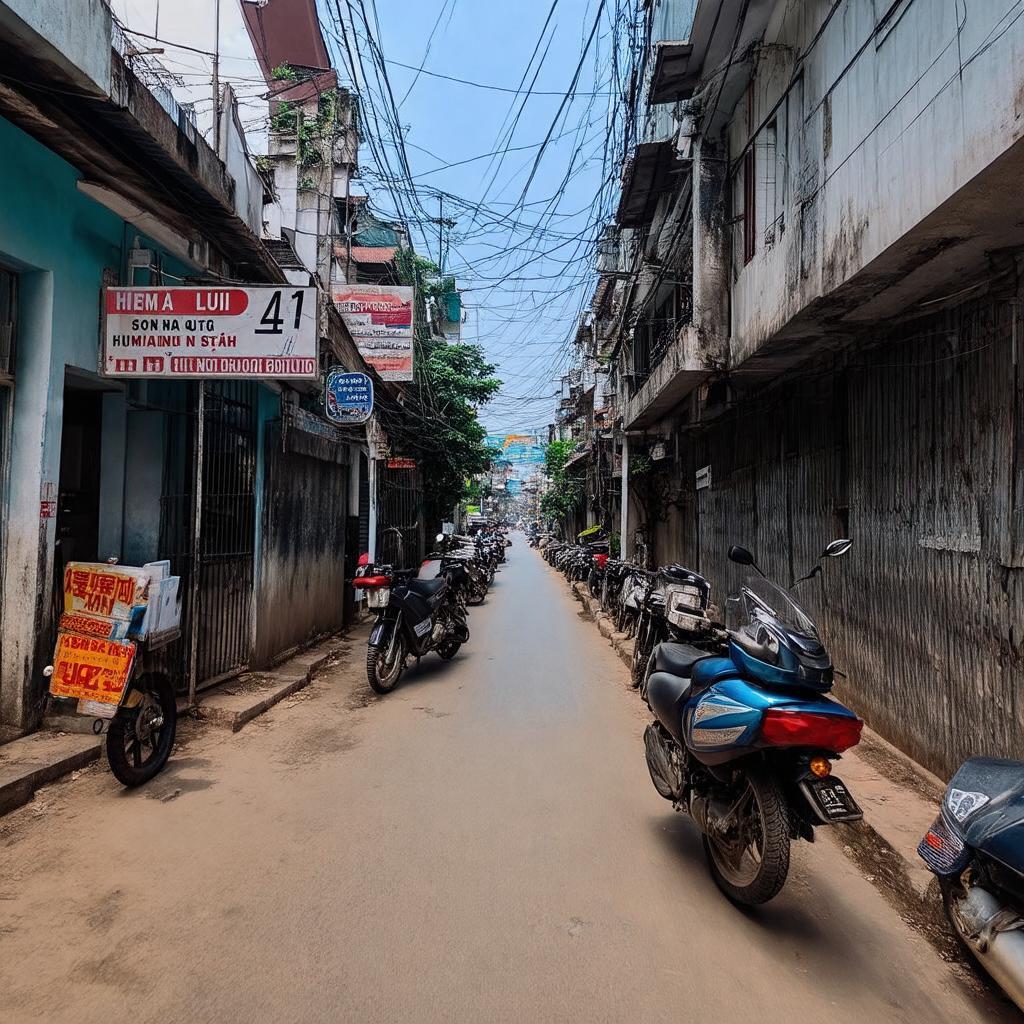 Lối vào **Hẻm 41 Phan Đăng Lưu** từ đường Phan Đăng Lưu, hình ảnh đặc trưng khu dân cư **Bình Thạnh**