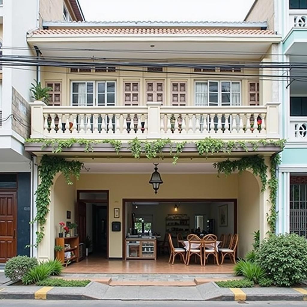 Hinh anh tong quan ben ngoai Saigon April Homestay dia chi Nguyen Trai Quan 1