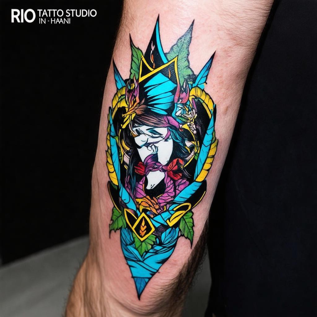 Hình xăm chất lượng cao, màu sắc bền đẹp, đường nét sắc sảo tại Rio Tattoo Studio Thụy Khuê.