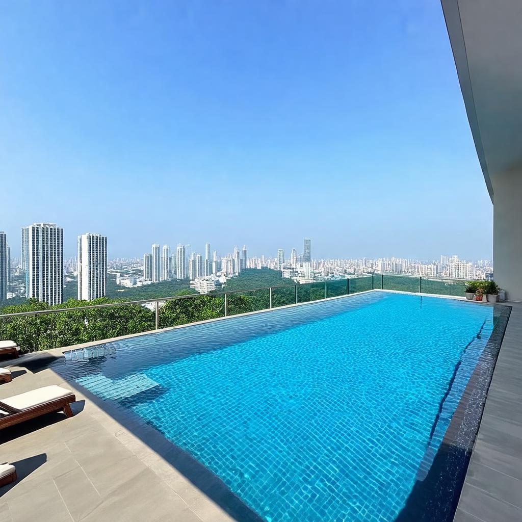 Hồ bơi trên tầng thượng Khách Sạn Liberty Central 59 Pasteur, Quận 1 mang đến view thành phố tuyệt đẹp