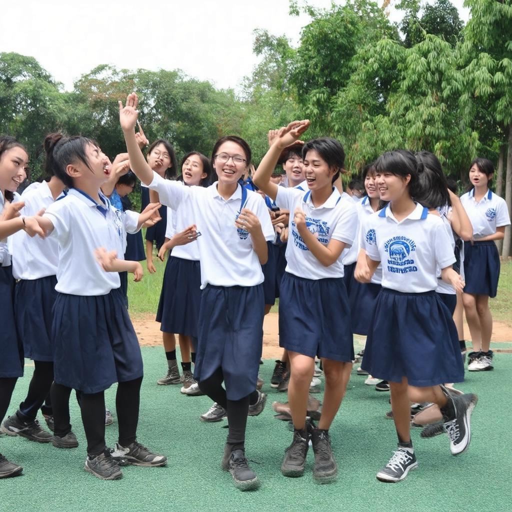 Học sinh THPT Dân Lập Ngô Trí Hòa tích cực tham gia hoạt động ngoại khóa của trường