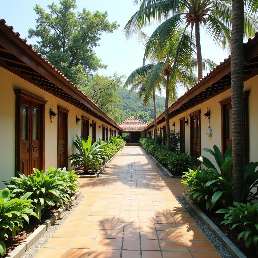 Hinh anh ve cac tien nghi va khong gian thoai mai tai Hon Rom 2 Resort