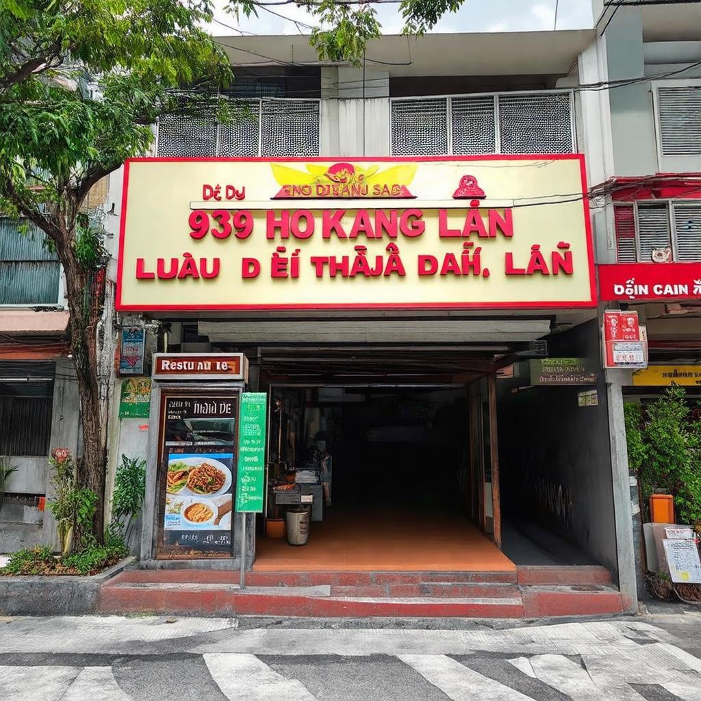 Biển hiệu hoặc mặt tiền của quán Lẩu Dê Thái Lan tại địa chỉ 939 Hoàng Sa Quận 3
