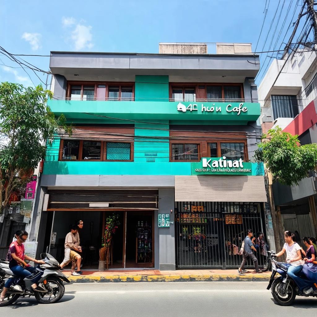 Mặt tiền quán Katinat tại địa chỉ 45A Hoa Lan, Quận Phú Nhuận, TP. Hồ Chí Minh.