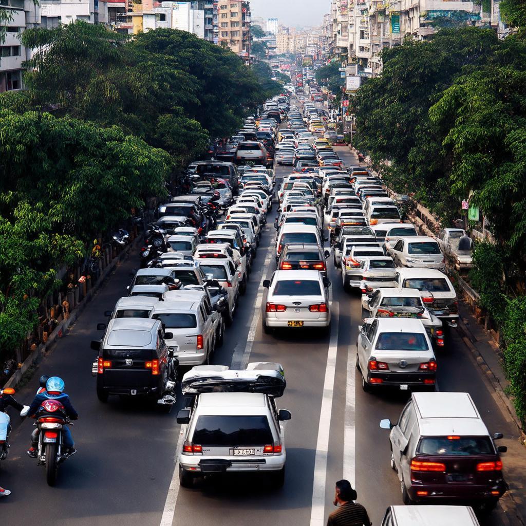 Tình trạng kẹt xe ùn tắc vào giờ cao điểm tại ngã tư Sư Vạn Hạnh Lý Thái Tổ, TP.HCM