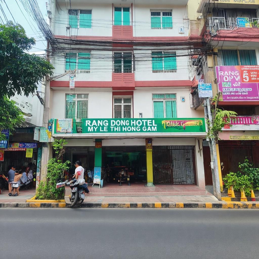 Rạng Đông Hotel Mỹ Tho tại 40 Lê Thị Hồng Gấm, vị trí trung tâm thành phố Mỹ Tho rất thuận tiện đi lại.
