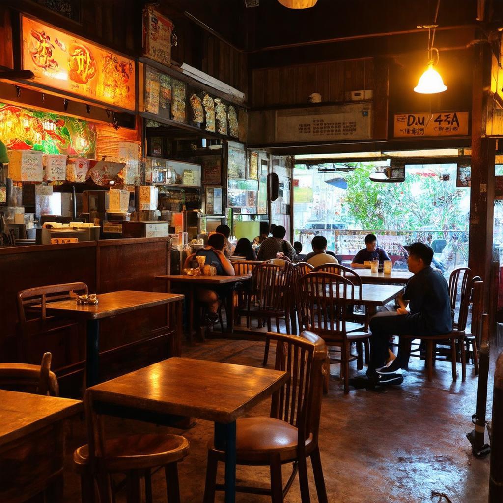 Không gian bên trong Café Duy Trì Yên Phụ cổ xưa