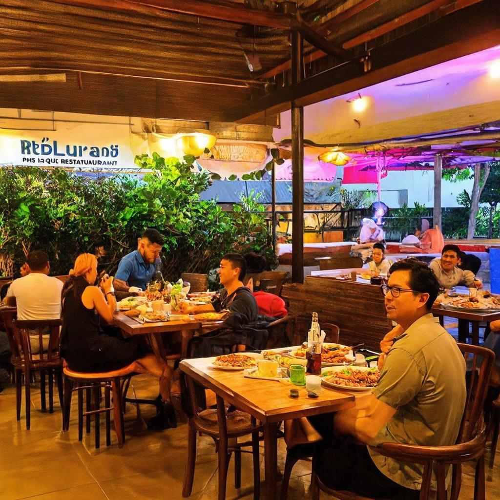 Khong gian thoang dang va nhon nhip cua nha hang Linda Restaurant tai Phu Quoc