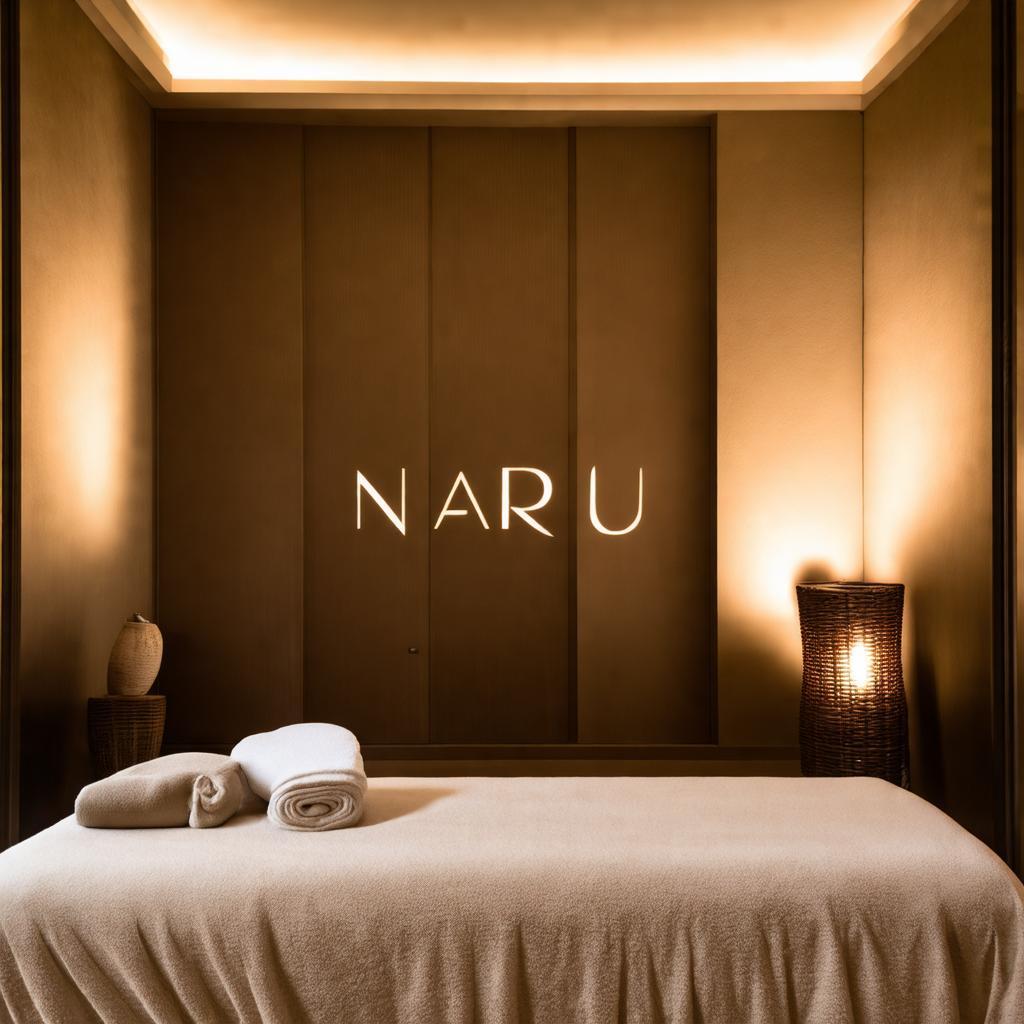 Không gian bên trong phòng massage tại Naru mang đến sự thư thái yên bình