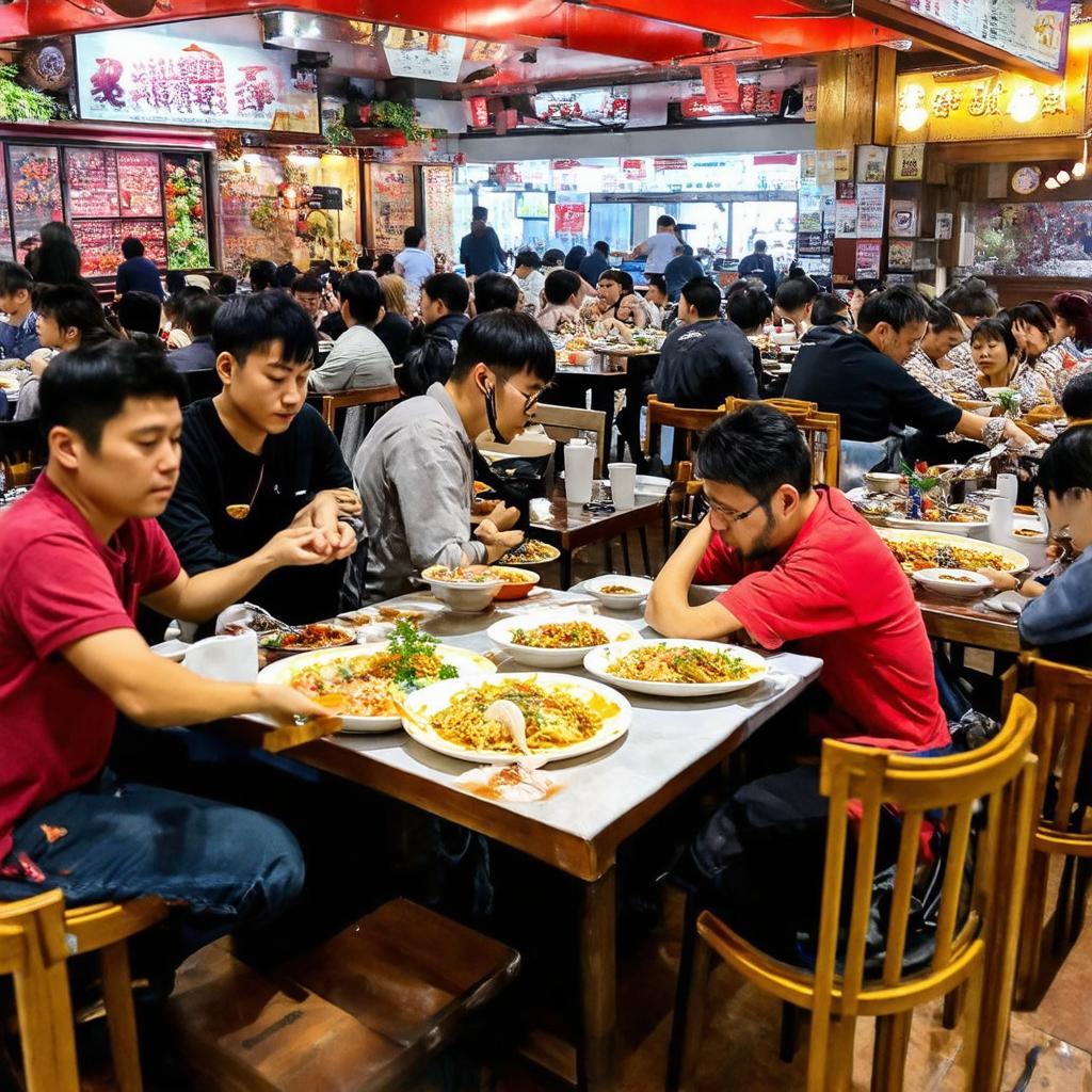 Khung cảnh nhộn nhịp buổi tối tại Vườn Ốc Wongnai 268 Tô Hiến Thành