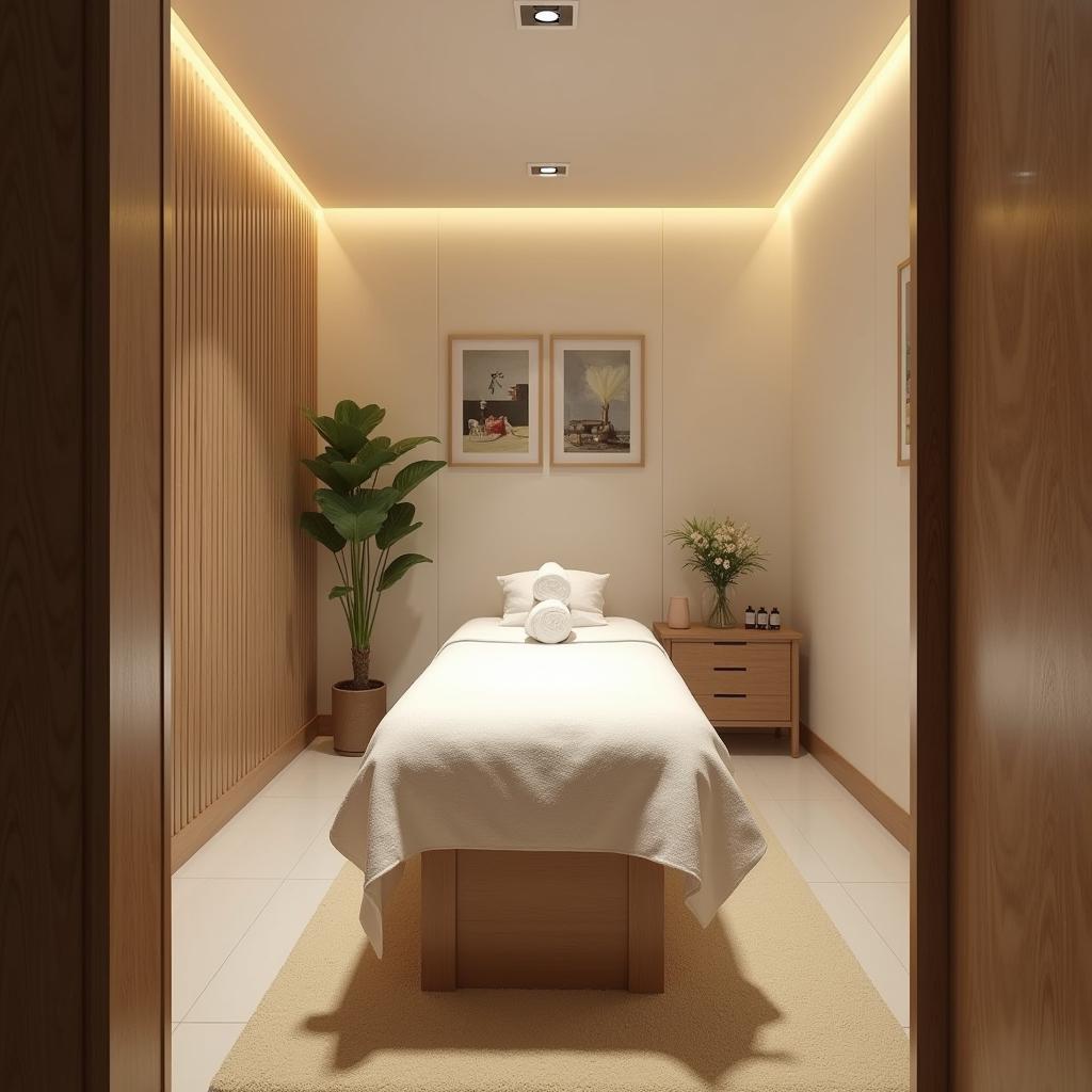 Không gian nội thất thư giãn và tiện nghi bên trong Massage Thiên Đường 175 Tên Lửa, Bình Tân