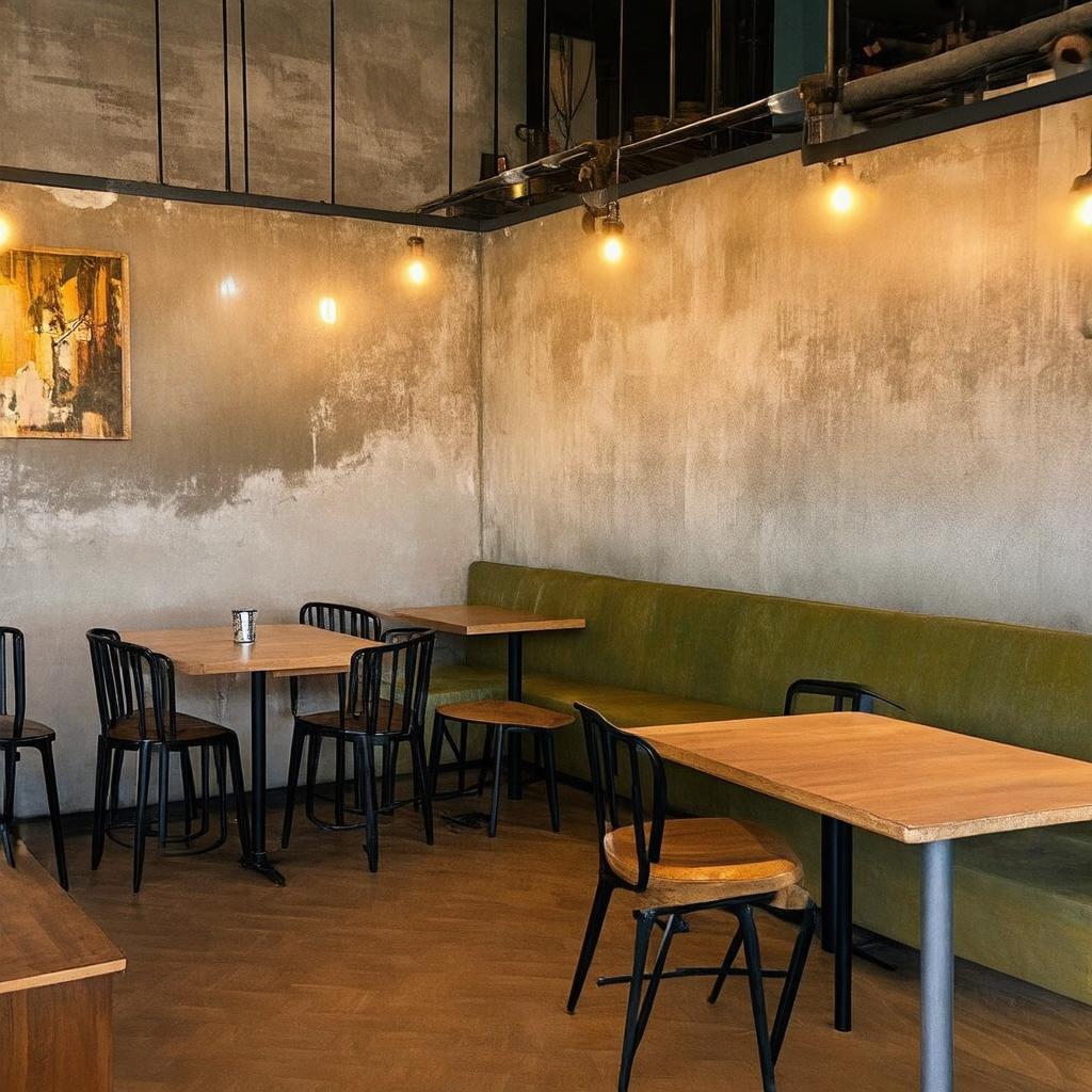 Khong gian Okkio Caffe Nguyen Van Trang voi kien truc hoai co pha lan hien dai Sai Gon