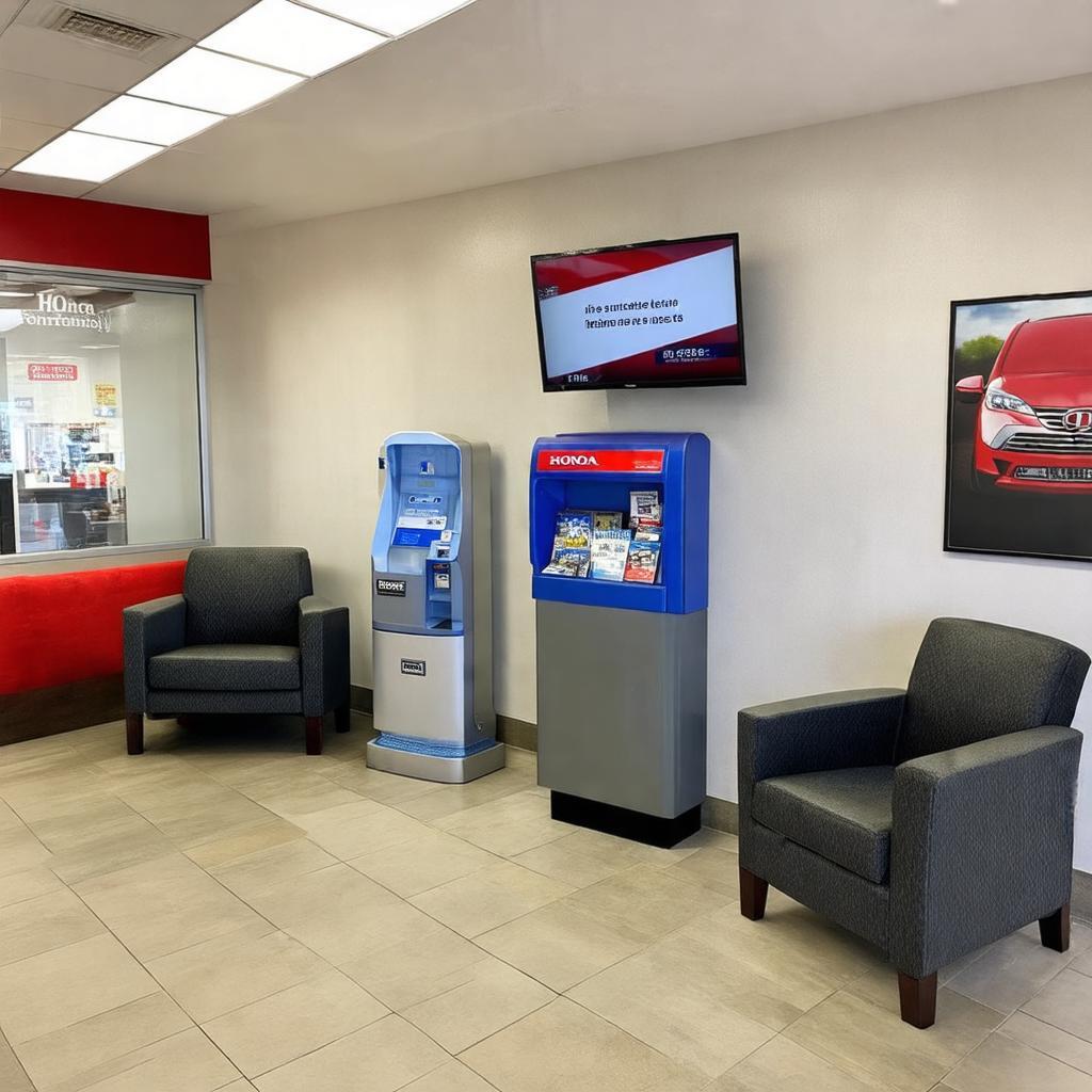 Không gian phòng chờ tiện nghi cho khách hàng tại Honda Nam Anh Đạo Thạnh