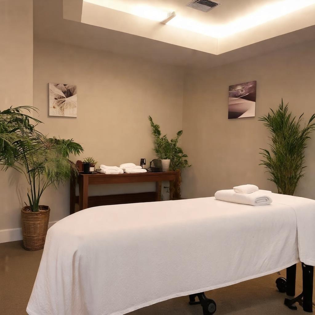 Hình ảnh nội thất phòng massage riêng tư, yên tĩnh, sạch sẽ tại Massage Thanh Hằng