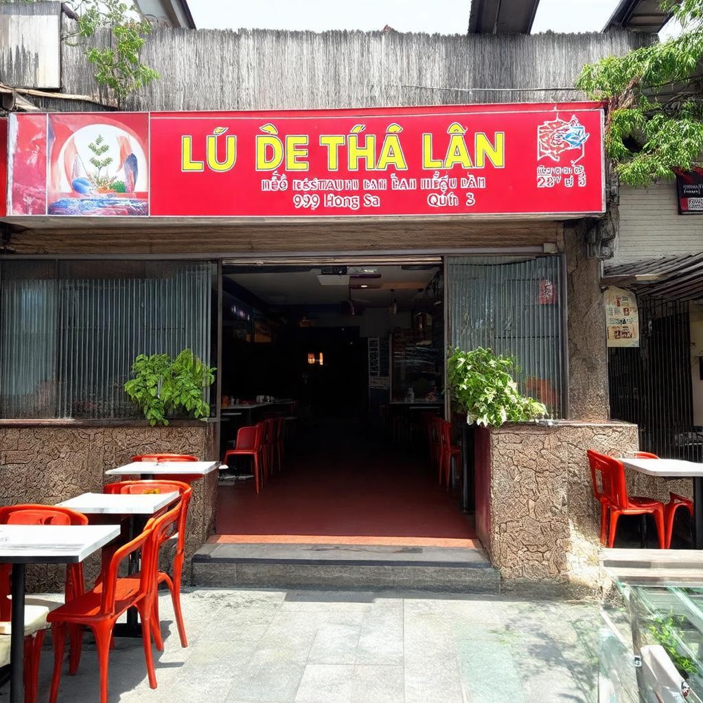 Không gian bình dân, gần gũi của quán Lẩu Dê Thái Lan tại 939 Hoàng Sa