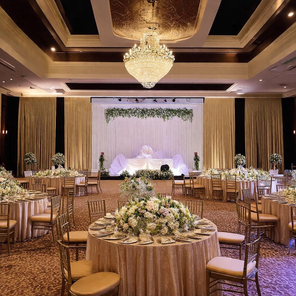 Sanh tiec sang trong trung tam hoi nghi tiec cuoi Gala Hoang Van Thu Tan Binh.