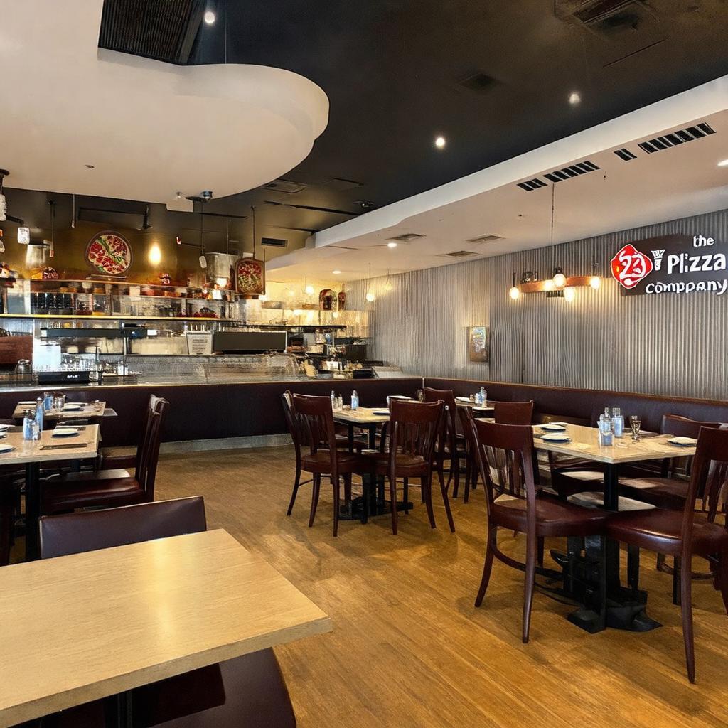 Ben trong khong gian nha hang The Pizza Company Le Van Sy, noi gap go ly tuong