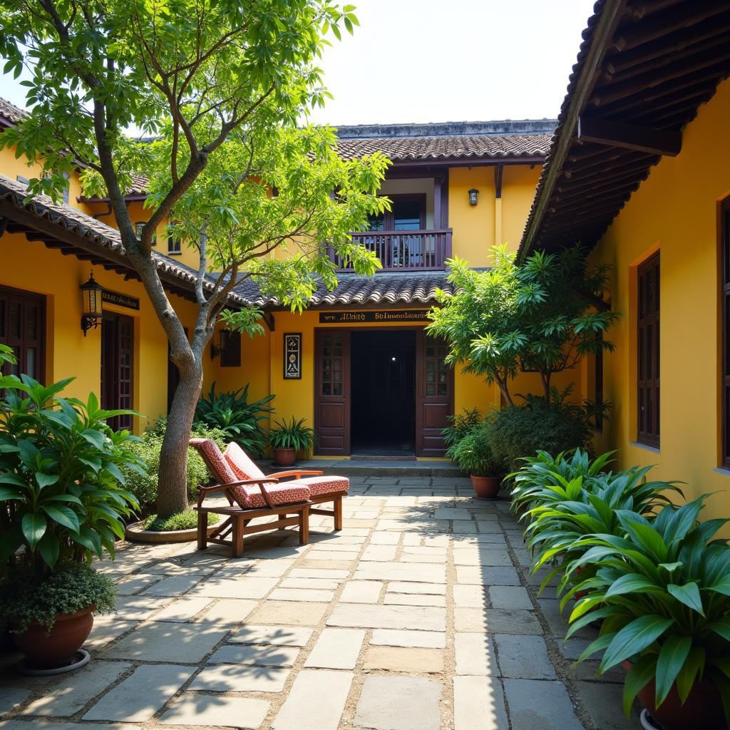 Khám phá không gian yên bình và kiến trúc truyền thống tại The Purple Hue Homestay ở Thuận Hoà, TP Huế mang đậm nét văn hóa địa phương