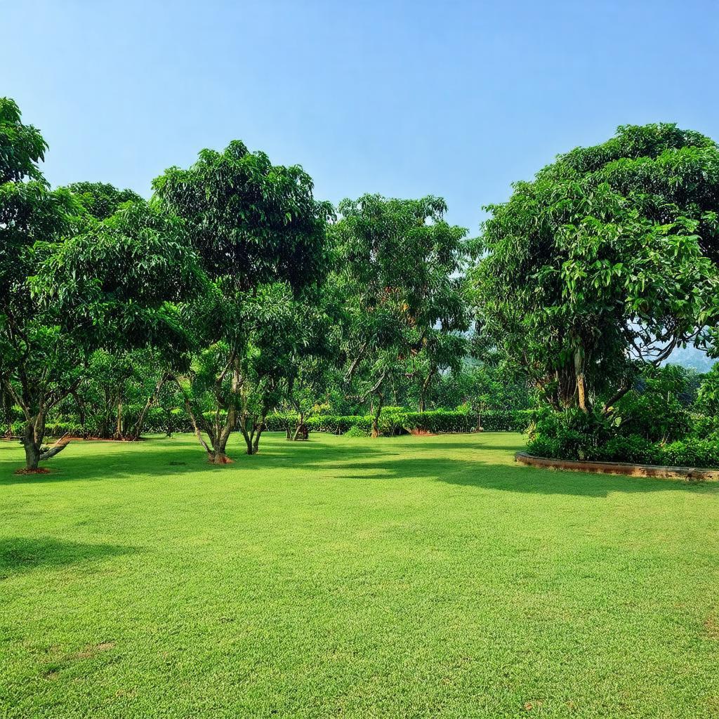 Toàn cảnh không gian xanh mát và yên bình tại Công viên Phú Lâm, nơi lý tưởng để thư giãn