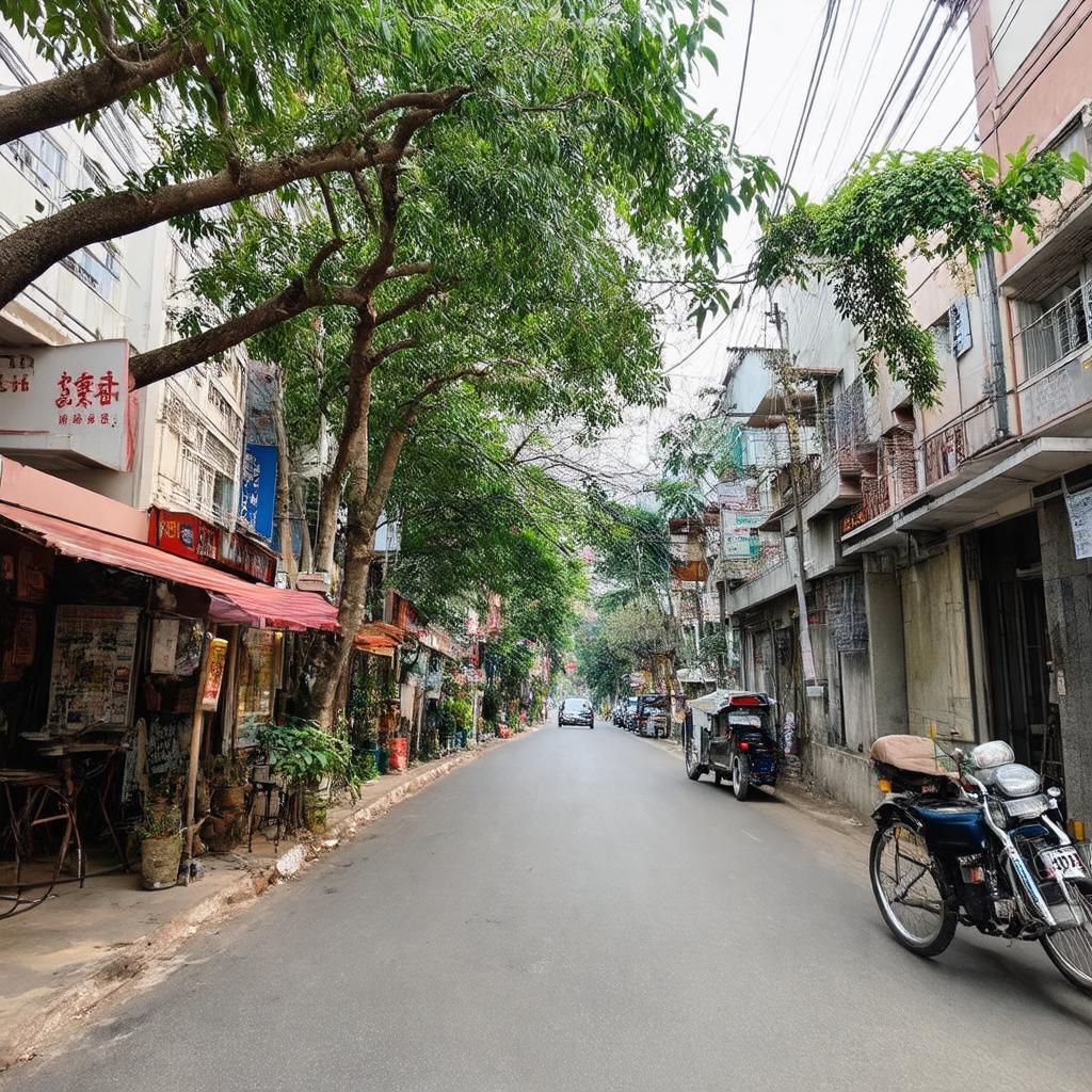 Không gian yên bình và tiện ích xung quanh ĐH Văn Hoá TP.HCM tại địa chỉ 51 Quốc Hương Thảo Điền