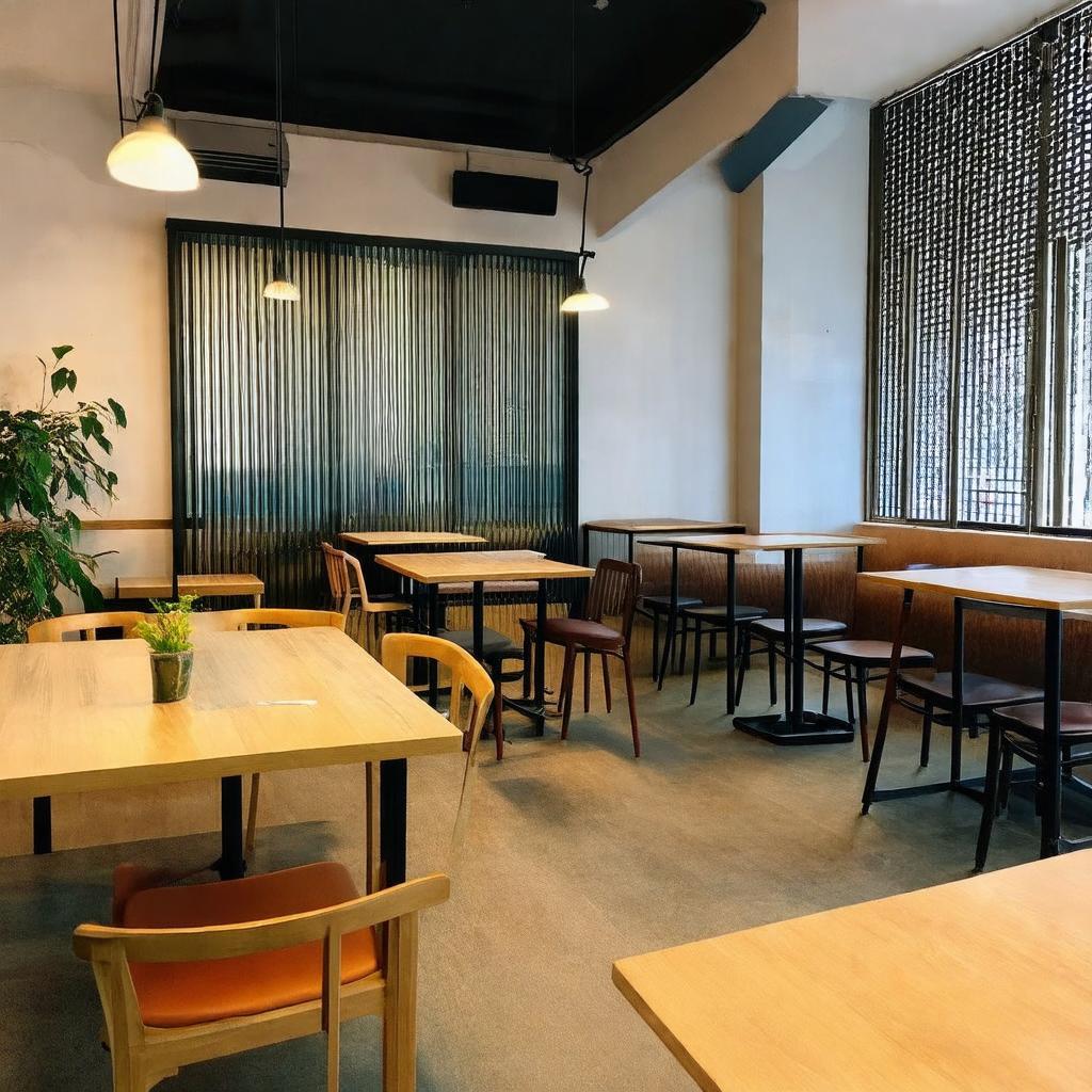 Không gian bên trong Café 2F Lê Văn Lương phù hợp cho làm việc học tập tập trung