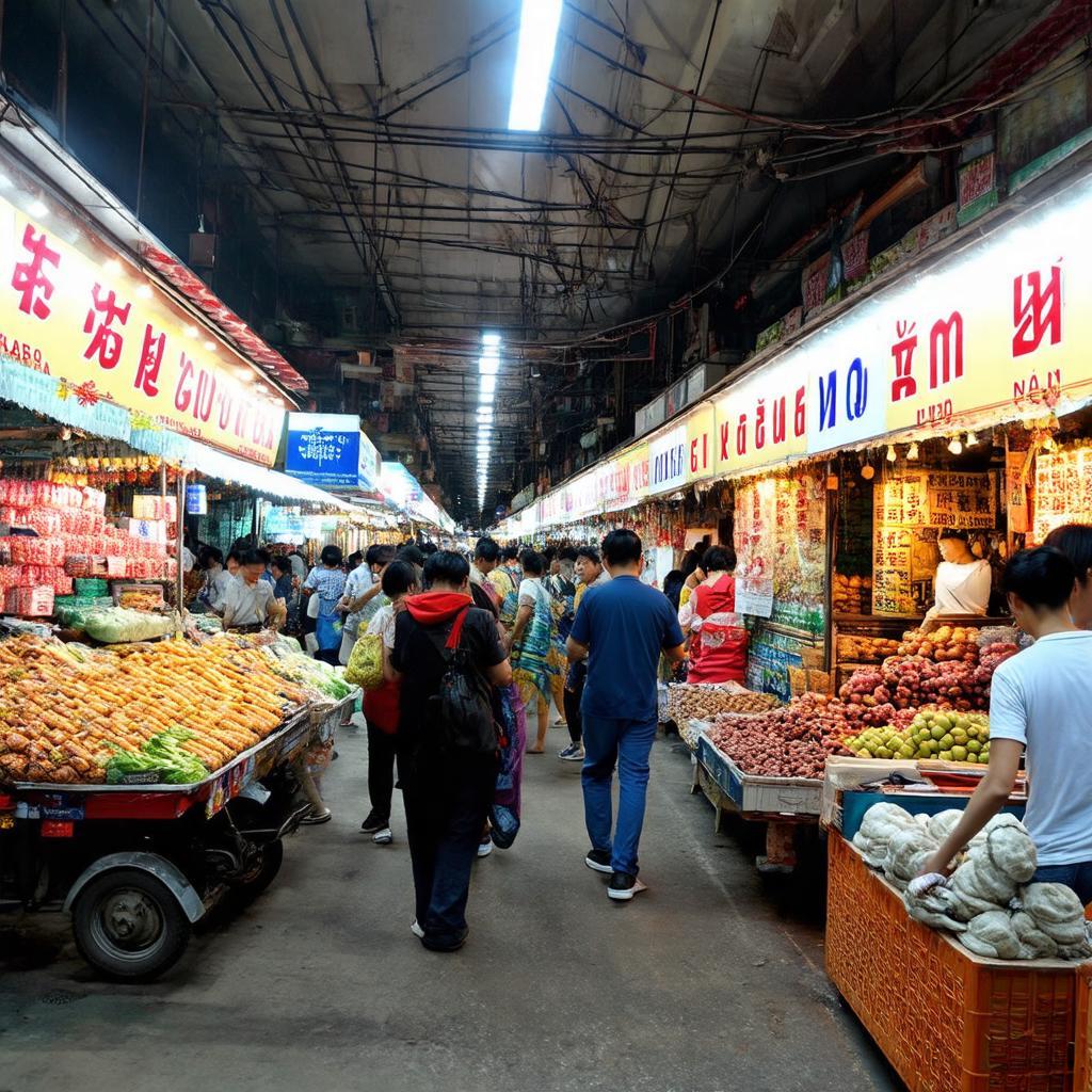 Toàn cảnh không khí mua sắm nhộn nhịp tại Chợ Thanh Xuân Nam ngõ 100 Nguyễn Xiển