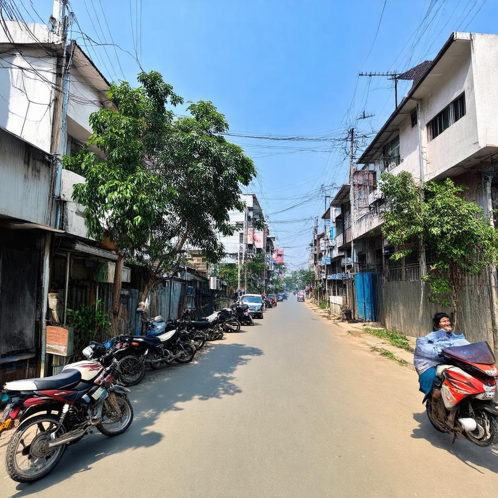 Hình ảnh một con đường điển hình tại Khu phố 6 Linh Trung Thủ Đức thể hiện cuộc sống thường ngày