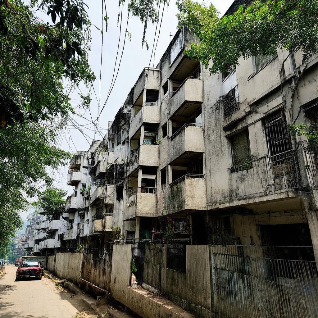Hình ảnh minh họa vị trí và kiến trúc đặc trưng của khu tập thể F361 An Dương Yên Phụ Tây Hồ Hà Nội gần Hồ Tây