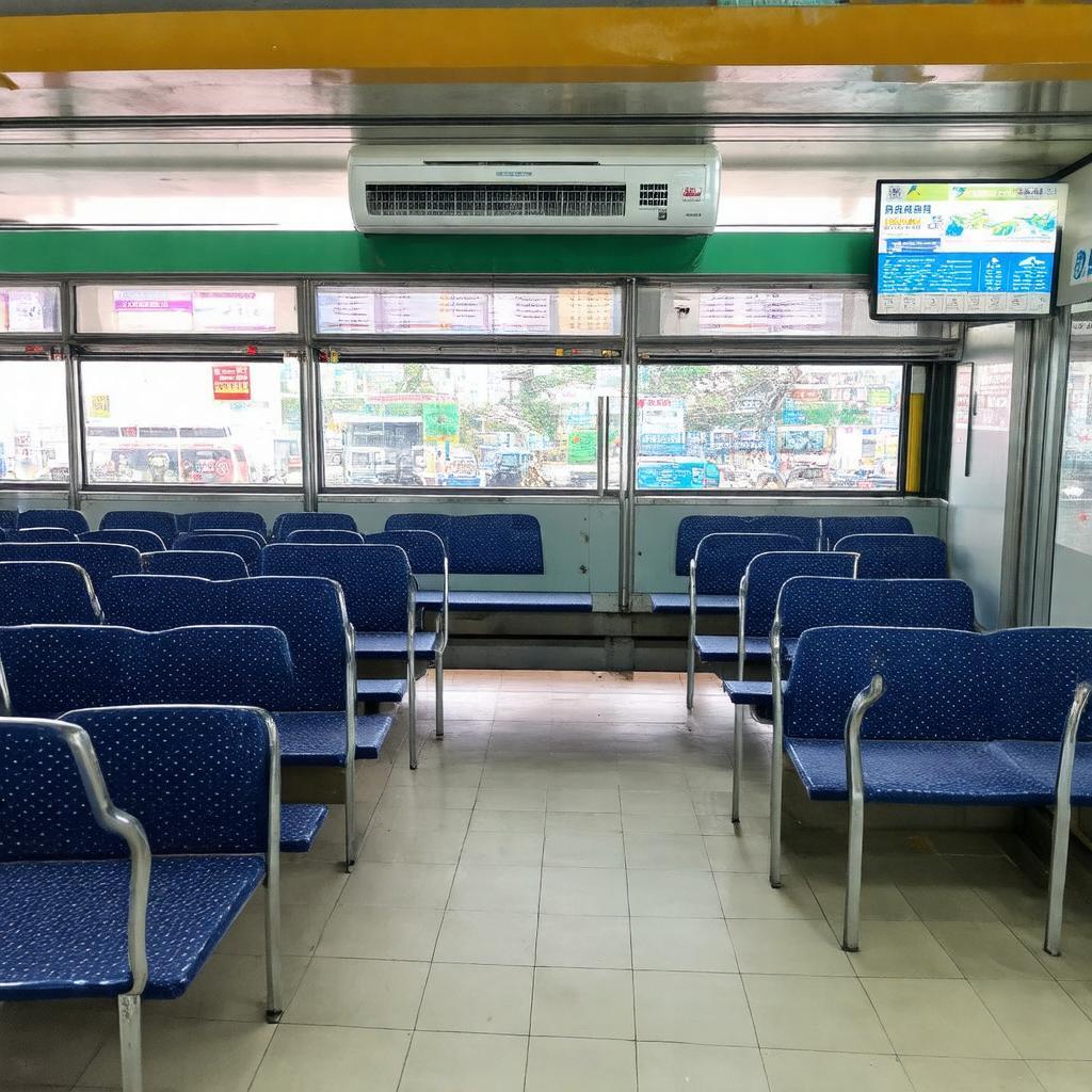 Ben trong khu vuc cho doi sach se, co ghe ngoi va dieu hoa tai tram Phuong Trang
