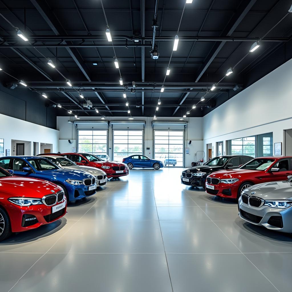 Bên trong showroom và khu vực dịch vụ chuyên nghiệp của BMW tại 80 Nguyễn Văn Trỗi
