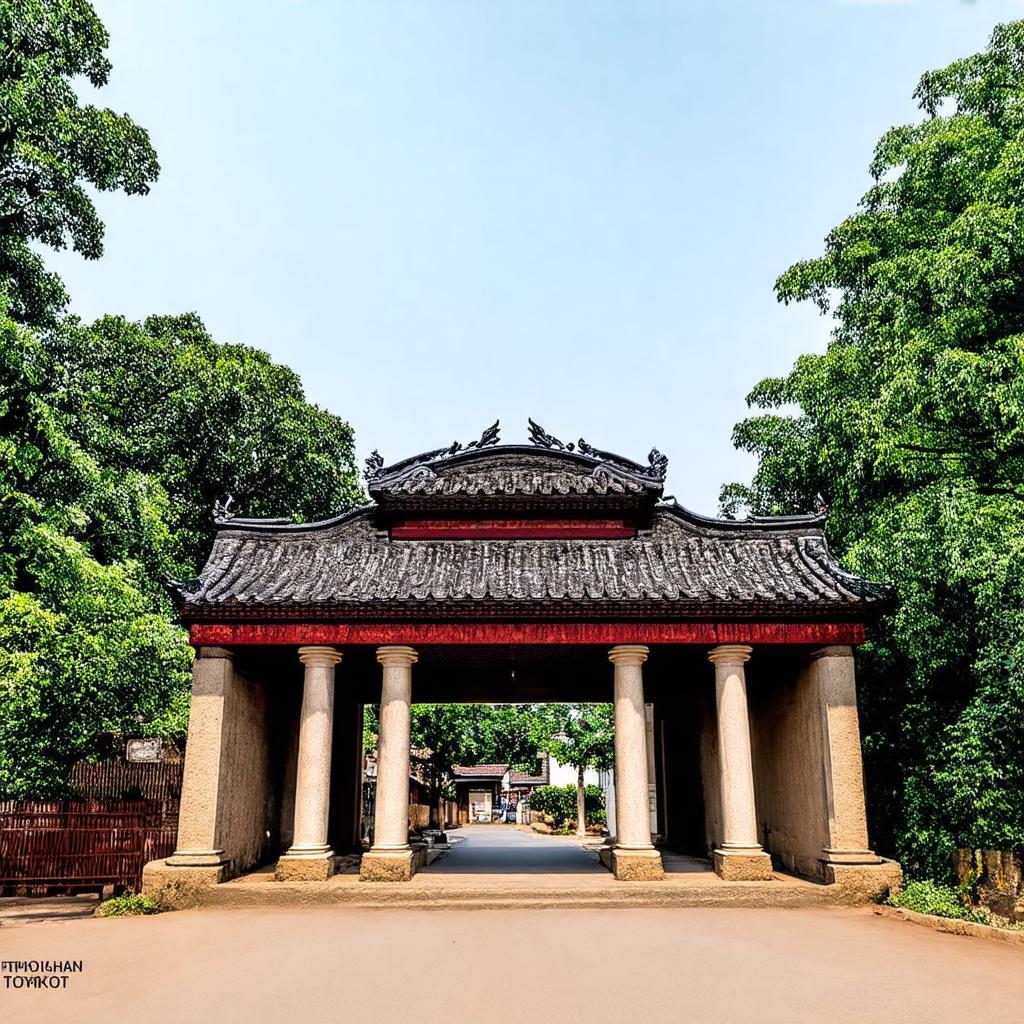 Kien truc cong lang Me Tri Thuong mang dam dau an thoi gian o Nam Tu Liem