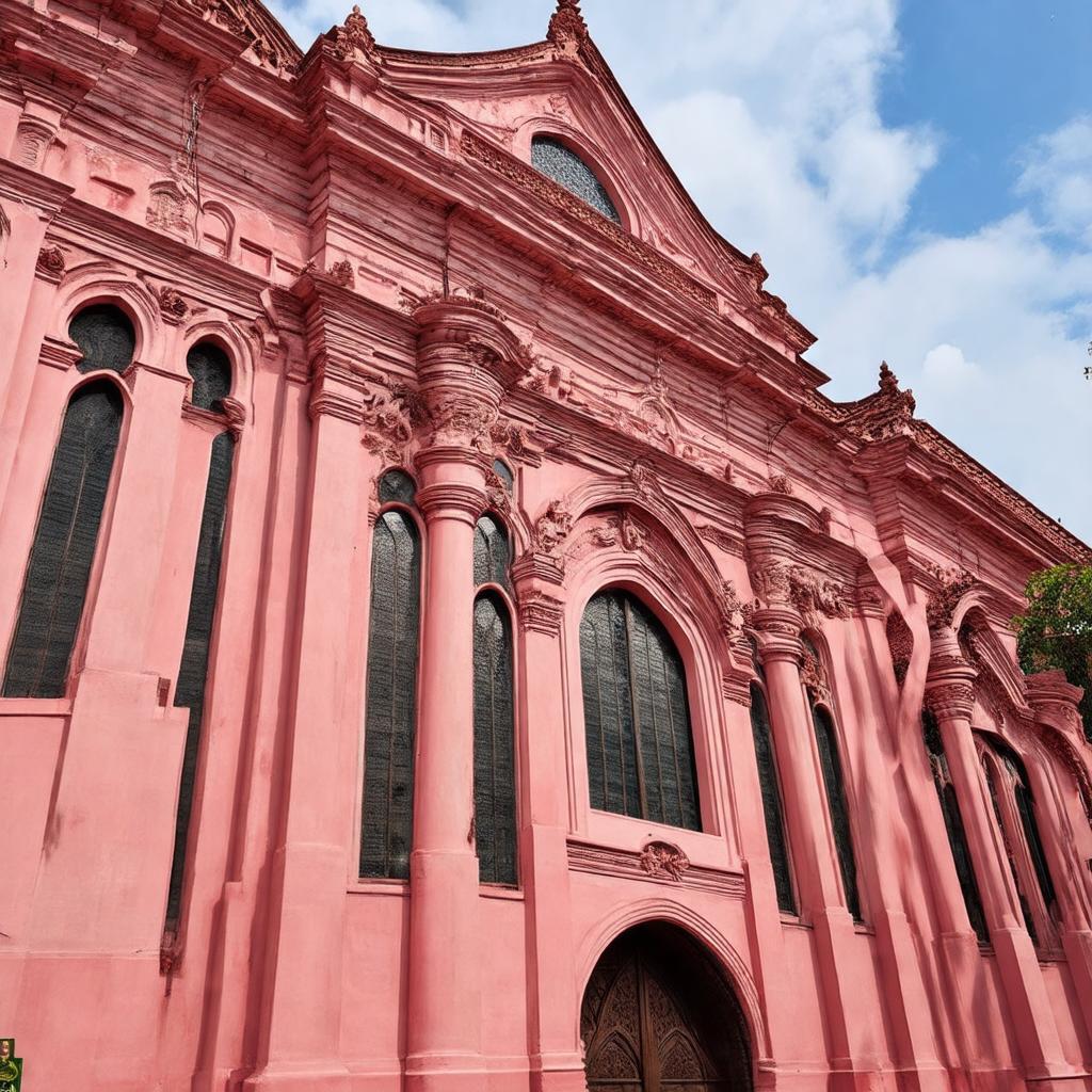 Cac chi tiet kien truc pha tron giua Roman, Gothic, Baroque, tao nen phong cach doc dao cua Nha tho Tan Dinh