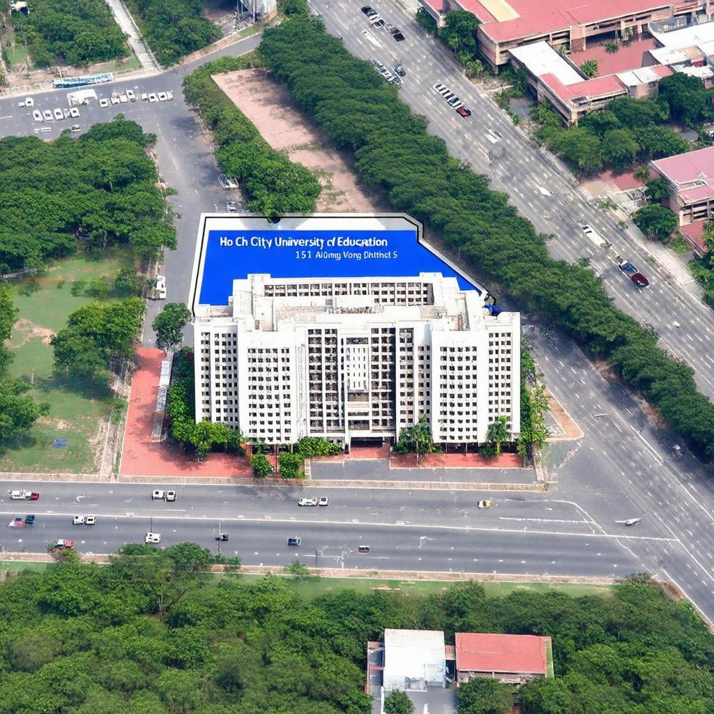 Ban do vi tri Ký túc xá Đại học Sư phạm TP.HCM tai 151 An Dương Vương, Quận 5