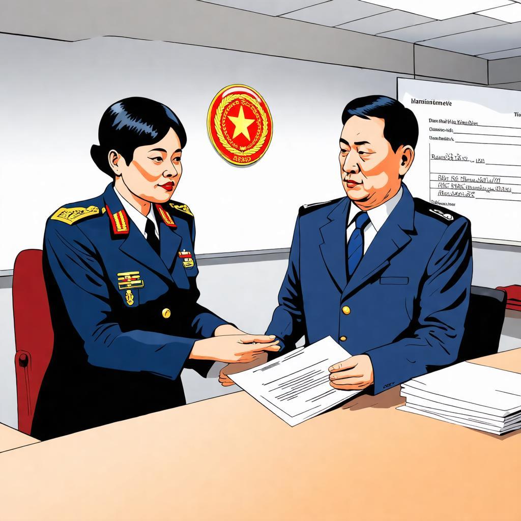 Ngay dan lam thu tuc hanh chinh nhu dang ky tam tru tai Cong an phuong