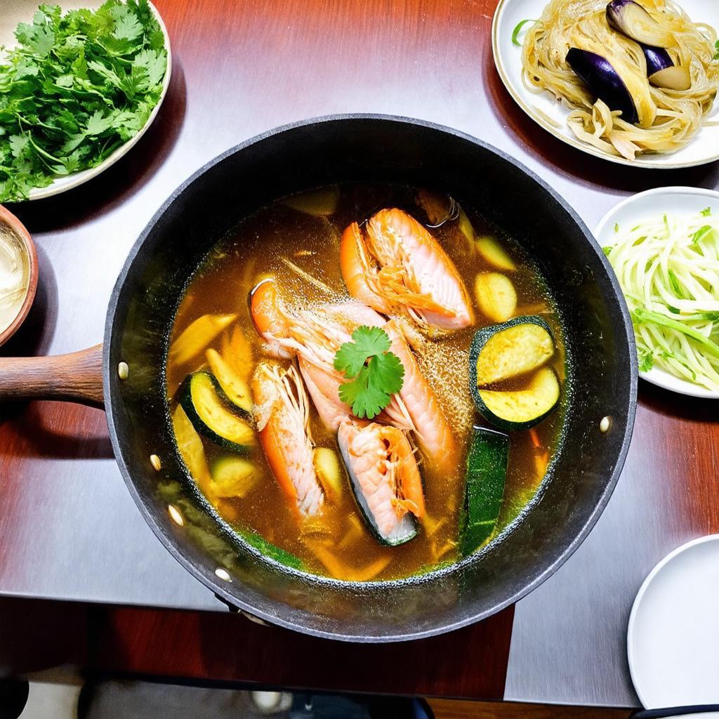 Nồi Lẩu Mắm nóng hổi, đậm đà hương vị truyền thống miền Tây.