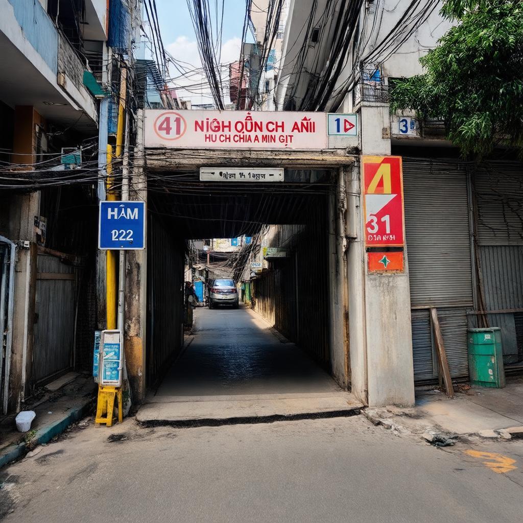 Hình ảnh lối vào hẻm 41 Nguyễn Oanh dẫn đến phòng khám Trần Diệp Khanh.