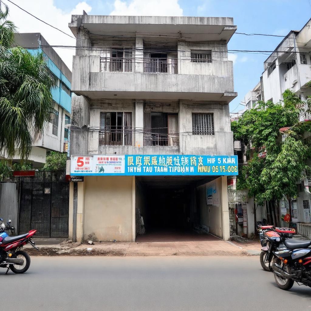 Lối vào khu tập thể 5 tầng từ đường Nguyễn An Ninh, Phường 7, Vũng Tàu