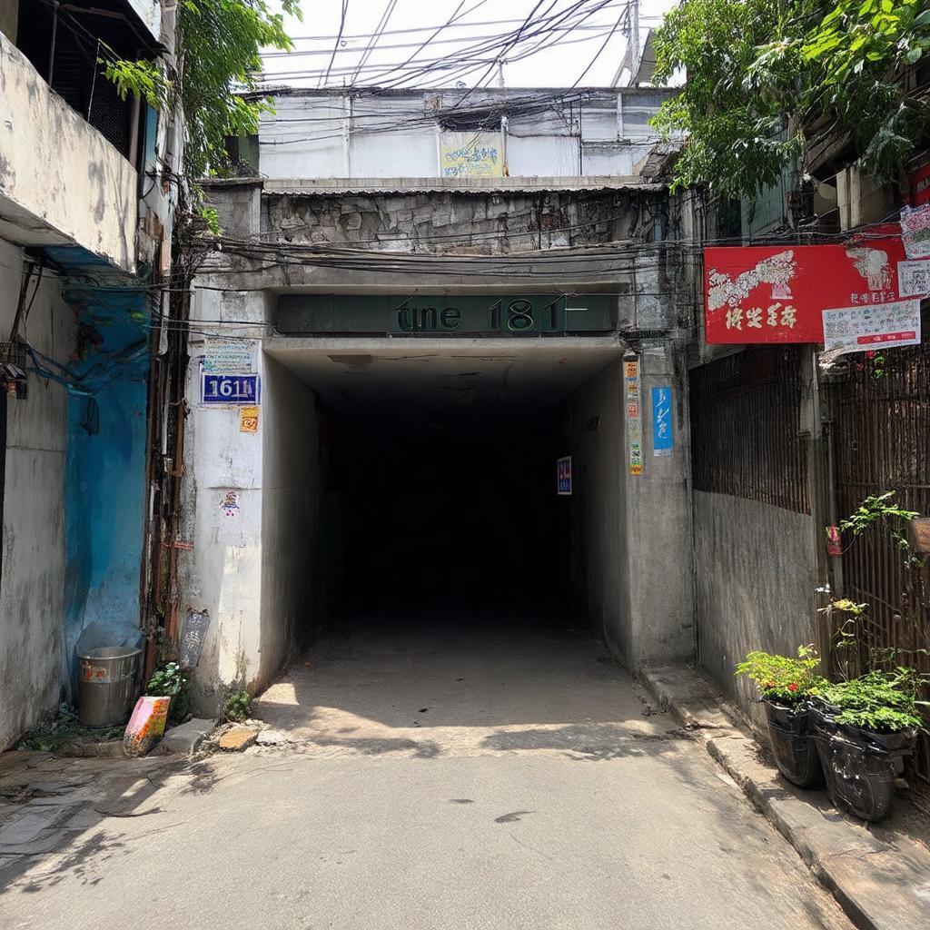 Hình ảnh minh họa lối vào Ngõ 181 Xuân Thủy dẫn đến TT GDTX Cầu Giấy 2
