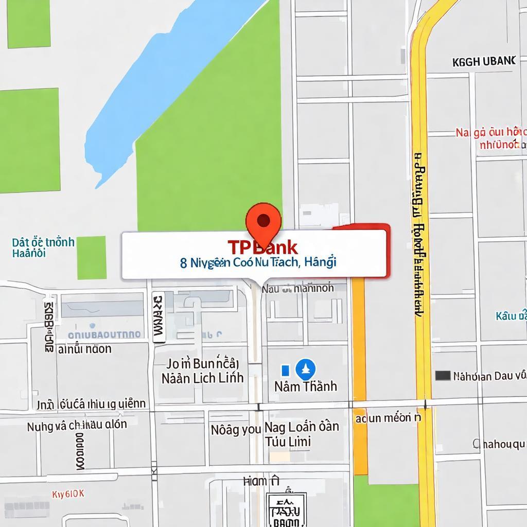 Bản đồ vị trí TPBank Mỹ Đình 68 Nguyễn Cơ Thạch Nam Từ Liêm