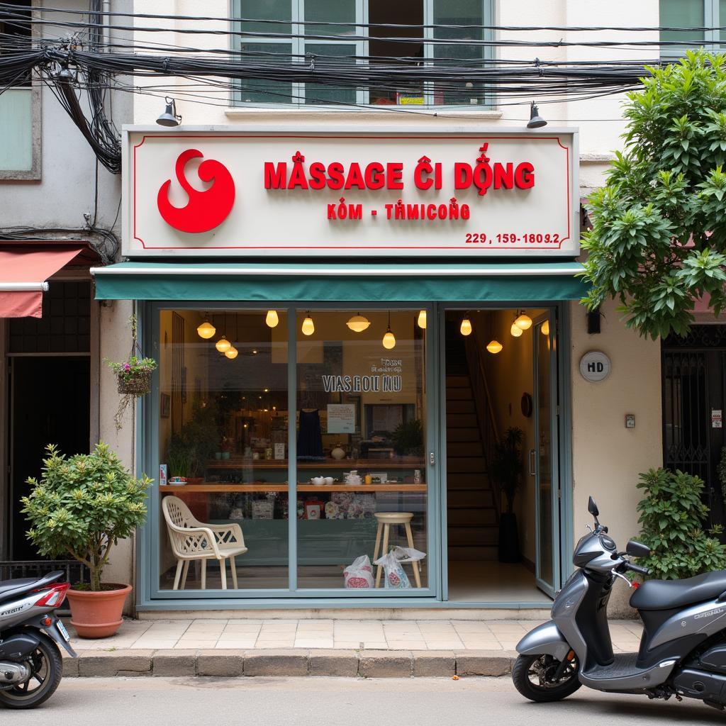 Hình ảnh mặt tiền Massage Đại Dương tại địa chỉ 239 Đồng Đen, Tân Bình.