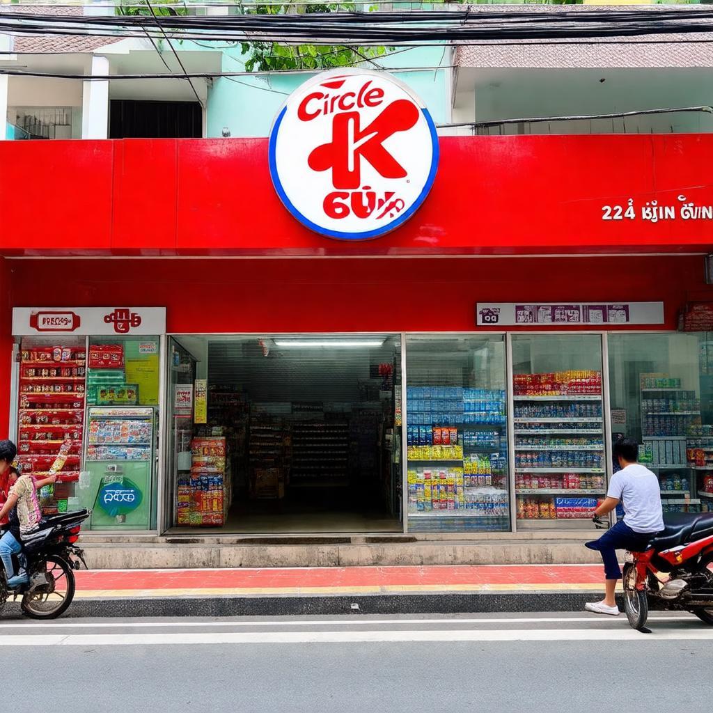 Hình ảnh mặt tiền Circle K Đặng Văn Ngữ Phú Nhuận với biển hiệu màu đặc trưng