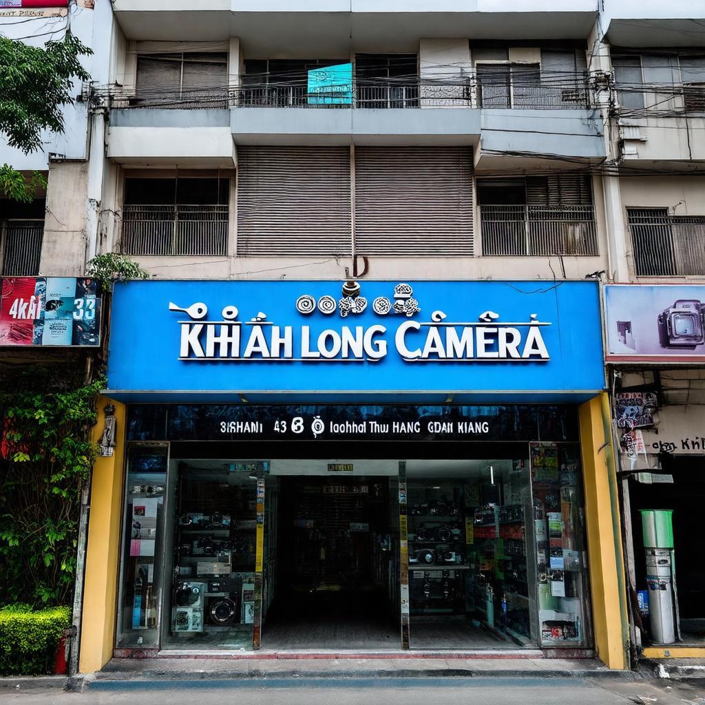 Hình ảnh mặt tiền cửa hàng Khánh Long Camera 43 Huỳnh Thúc Kháng Quận 1, địa điểm uy tín mua sắm thiết bị nhiếp ảnh.