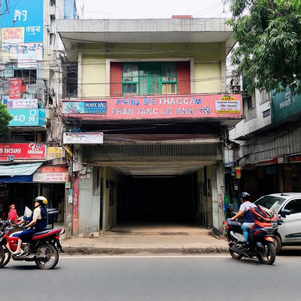 Mặt tiền Phòng Khám BS Lê Minh Trí tại địa chỉ 175 Tân Phước, Quận 10.