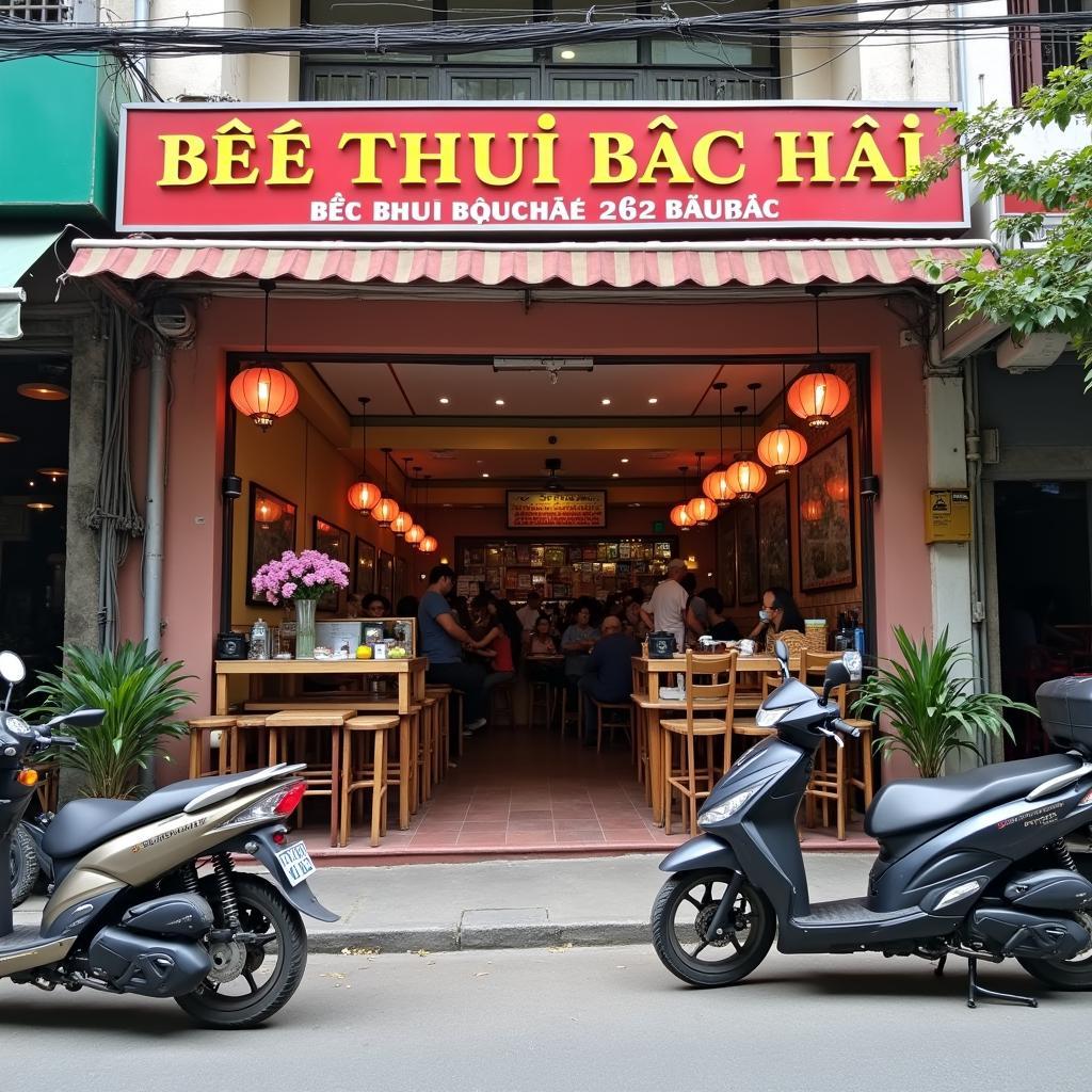 Mặt tiền quán Bê Thui Bắc Hải 262 Bắc Hải P6 Tân Bình dễ tìm