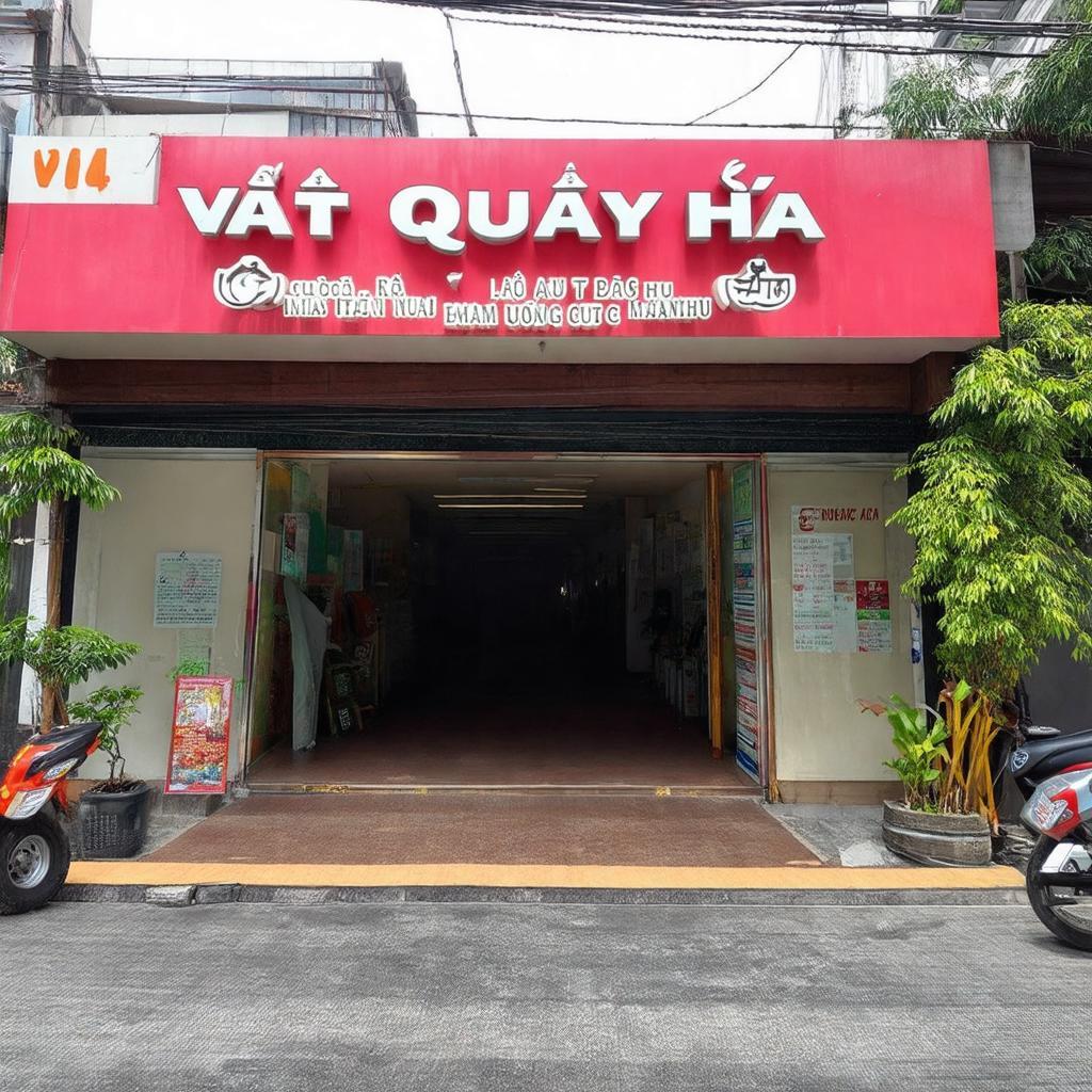 Hinh anh mat tien quan Vịt Quay Đắc Hoà 104 Âu Cơ Tân Bình nhan dien thuong hieu