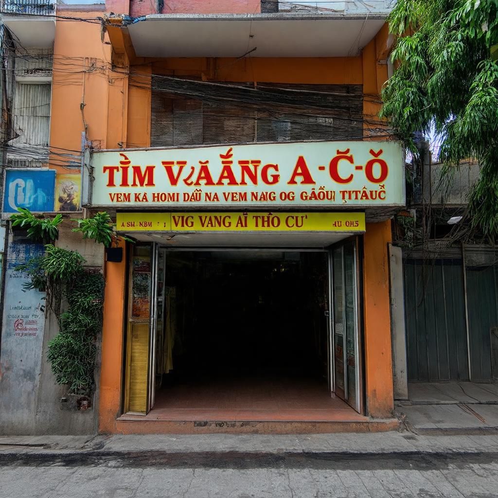 Mặt tiền Tiệm Vàng A Cơ trên đường Văn Cẩm, Linh Đông, Thủ Đức.